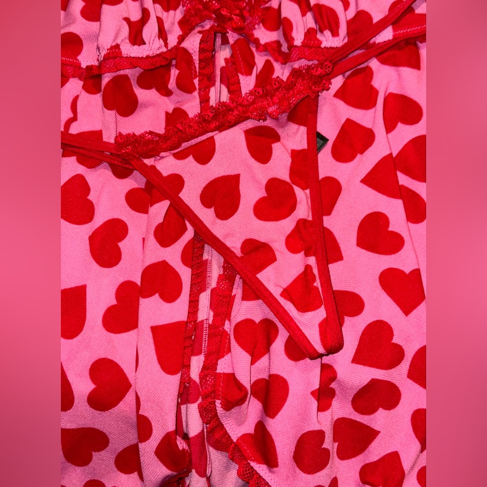 Jennifer’s Body Pink Hearts Lingerie Chemise G String